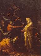 Salvator Rosa L ombre de Samuel apparaissant a Saul chez la pythonisse d Endor. Sweden oil painting artist